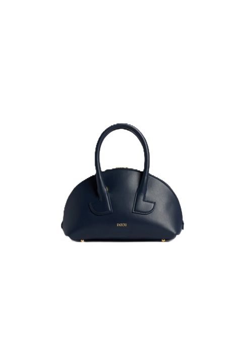 Borsa Le Patou Bowling in pelle Patou | PATOU BOWLING BAG PMNAVY BLACK 699N